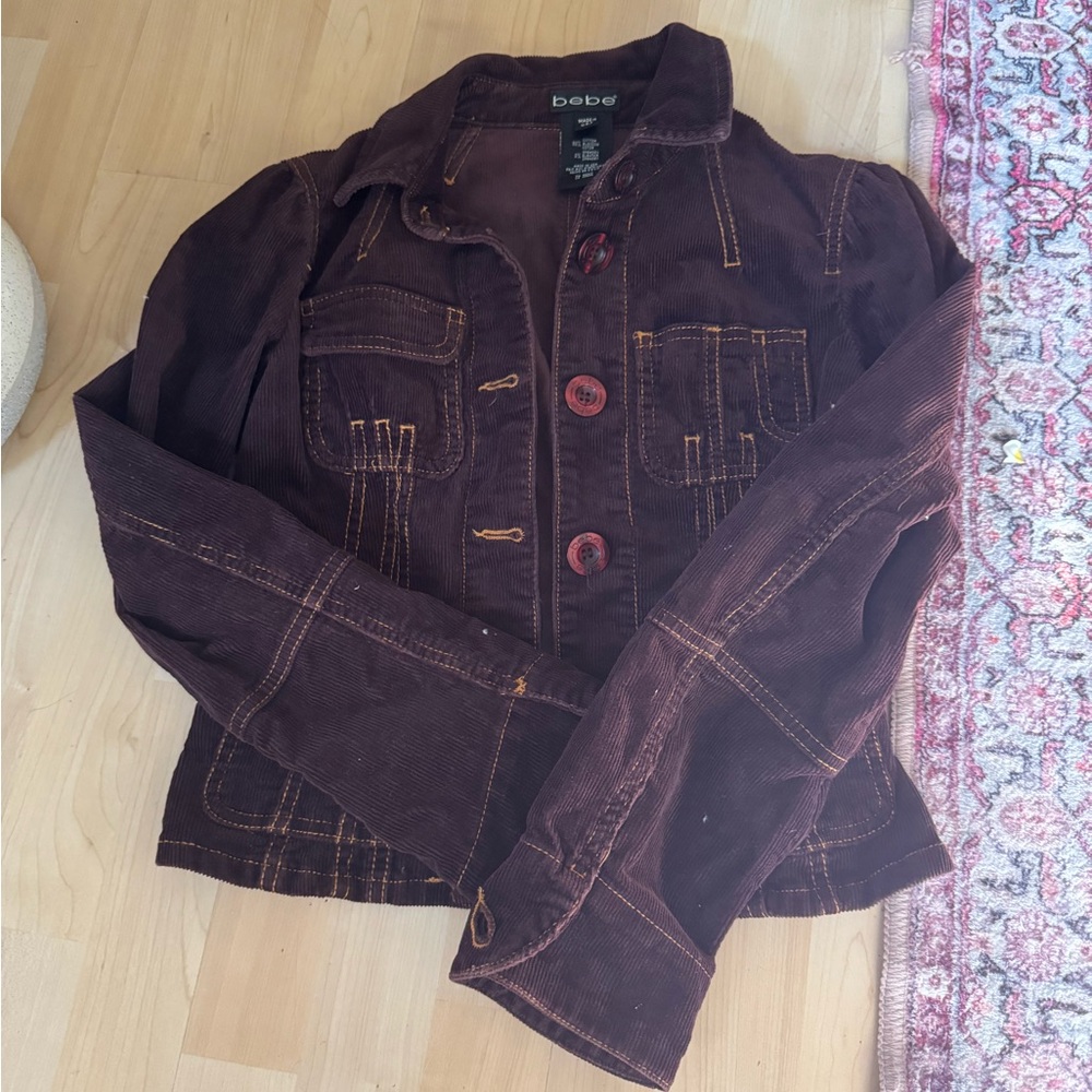 Bebe Women's Brown Corduroy Jacket